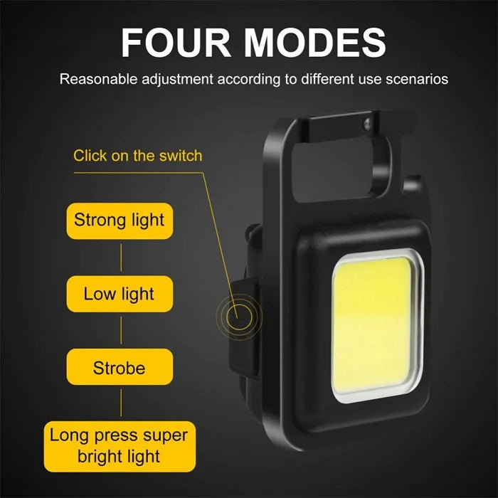 Emergency USB Flash Light, USB Rechargeable LED Light with Bottle Opener, Stand